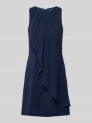 Swing Cocktailkleid mit Volant in Marine, Größe 32