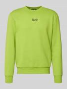 EA7 Emporio Armani Sweatshirt mit Label-Detail in Grass, Größe L