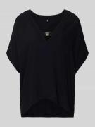 BOSS Loose Fit Tunika aus reiner Viskose Modell 'DOUBLE B' in Black, G...