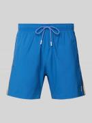 BOSS Badeshorts mit Tunnelzug Modell 'ICONIC' in Bleu, Größe L