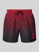 HUGO Badehose mit Tunnelzug Modell 'RAY' in Rot, Größe L