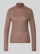 Drykorn Longsleeve mit Rollkragen Modell 'ZERAFNE' in Beige, Größe L