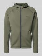 BOSS Green Regular Fit Trainingsjacke aus schnell trocknendem Gewebe M...