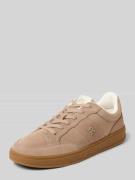 Tommy Hilfiger Low Top Sneaker aus echtem Veloursleder in Taupe, Größe...