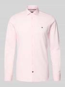 Tommy Hilfiger Tailored Slim Fit Businesshemd aus Baumwoll-Mix in Rosa...