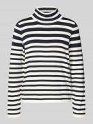 Brax Strickpullover mit Stehkragen Modell 'LESLEY' in Marine, Größe 36