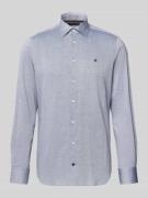 Tommy Hilfiger Regular Fit Businesshemd aus reiner Baumwolle in Marine...