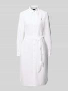 Polo Ralph Lauren Hemdblusenkleid mit Knopfleiste in Weiss, Größe 34