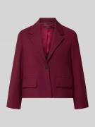 Windsor Boxy Fit Blazer mit Pattentaschen in Bordeaux, Größe 38