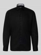 ETERNA Comfort Fit Business Hemd aus Baumwolle mit Kentkragen in Black...