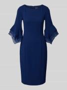 Adrianna Papell Knielanges Cocktailkleid mit Rundhalsausschnitt in Mar...