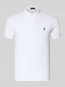 Polo Ralph Lauren Poloshirt mit Label-Stitching in Weiss, Größe L