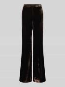 Mango Hose aus Viskose-Mix Modell 'PEPPER' in Dunkelbraun, Größe 34