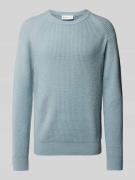 Tom Tailor Denim Regular Fit Strickpullover mit Wollanteil mit Struktu...