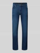 Christian Berg Men Straight Fit Jeans mit 5-Pocket-Design in Dunkelbla...