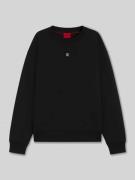 HUGO Relaxed Fit Sweatshirt aus Baumwoll-Mix Modell 'DETTIL' in Black,...
