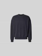 ANNARR Sweatshirt mit gerippten Abschlüssen in Dunkelblau, Größe L