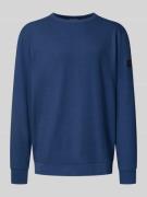 Tom Tailor Regular Fit Langarmshirt aus Baumwoll-Mix in Blau, Größe L