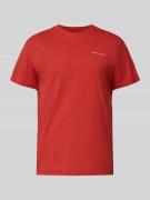 Tommy Jeans Slim Fit T-Shirt aus reiner Baumwolle in Rot, Größe L