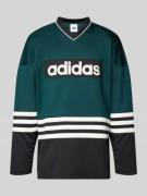 adidas Originals Longsleeve mit Label-Detail in Dunkelgruen, Größe L