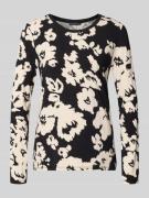 Betty Barclay Longsleeve im Allover-Look mit Rundhalsausschnitt in Bla...