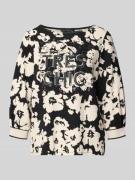 Betty Barclay Sweatshirt aus Viskose-Mix mit 3/4-Arm in Black, Größe 3...