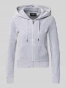 Juicy Couture Sweatjacke mit Label-Stitching Modell 'ROBERTSON' in Hel...