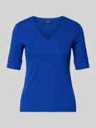 Lauren Ralph Lauren T-Shirt mit V-Ausschnitt Modell 'JUDY' in Blau, Gr...