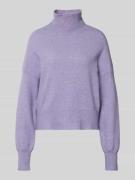 Samsøe Samsøe Strickpullover aus Woll-Mix mit Stehkragen Modell 'NOLA'...