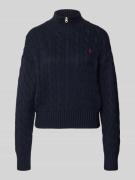 Polo Ralph Lauren Troyer mit Zopfstrickmuster in Marine, Größe L
