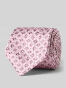 Monti Krawatte aus Seide im Allover-Look (7 cm) in Rose, Größe 1
