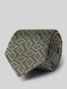 Willen Krawatte aus Seide im Allover-Look (7,5 cm) in Gruen, Größe 1