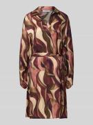 ZABAIONE Minikleid aus Viskose mit Bindegürtel Modell 'Be44atricee' in...