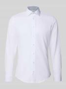 SEIDENSTICKER Slim Fit Businesshemd aus Popeline in Weiss, Größe 38