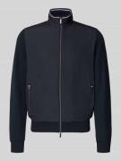 bugatti Sweatjacke mit Stehkragen in Marine, Größe L