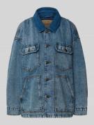American Vintage Jeansjacke mit Brusttaschen Modell 'JOYBIRD' in Dunke...