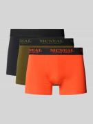 MCNEAL Trunks mit elastischem Logo-Bund im 3er-Pack in Oliv, Größe L
