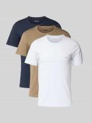 BOSS Regular Fit T-Shirt Set aus reiner Baumwolle im 3er-Pack in Camel...