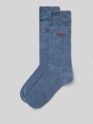 HUGO Socken aus Baumwoll-Mix im 2er-Pack in Hellblau, Größe 39-42