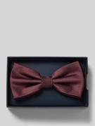 Willen Fliege aus reiner Seide mit verstellbarer Kragenweite in Auberg...