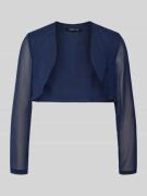 Swing Semitransparenter Bolero aus Chiffon in Dunkelblau, Größe 34