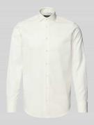 Jake*s Regular Fit Businesshemd aus Twill in Ecru, Größe 41/42