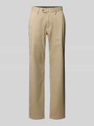 Christian Berg Men Chino mit französischen Eingrifftaschen in Sand, Gr...