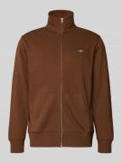 Gant Sweatjacke mit Label-Stitching in Hellbraun, Größe 4XL