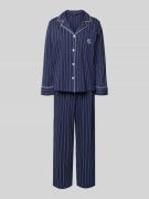 Lauren Ralph Lauren Pyjama mit Streifenmuster in Marine, Größe L