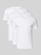 BOSS T-Shirt mit V-Ausschnitt im 3er-Pack Modell 'Classic' in Mittelgr...