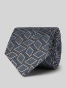 Willen Krawatte aus Seide im Allover-Look (7,5 cm) in Blau, Größe 1