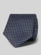 Willen Krawatte aus reiner Seide mit Label-Detail in Blau, Größe 1