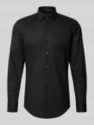 BOSS Slim Fit Businesshemd aus Popeline mit Stretch-Anteil in Black, G...