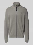 Lerros Cardigan mit Stehkragen und Reißverschluss in Dunkelgrau, Größe...